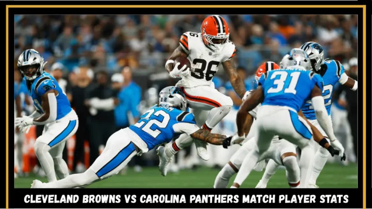 cleveland browns vs carolina panthers match player stats