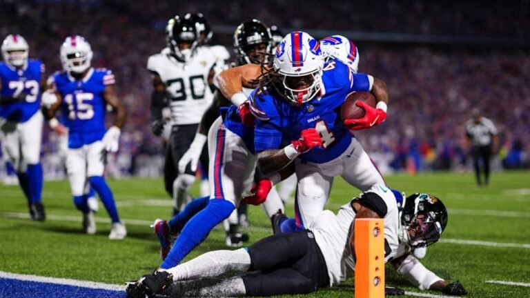 Jacksonville Jaguars vs Buffalo Bills Match Player Stats